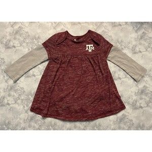 Texas A&M University Aggies Baby Girl Dress Clothes Outfit, Size 6-12 months